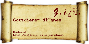Gottdiener Ágnes névjegykártya